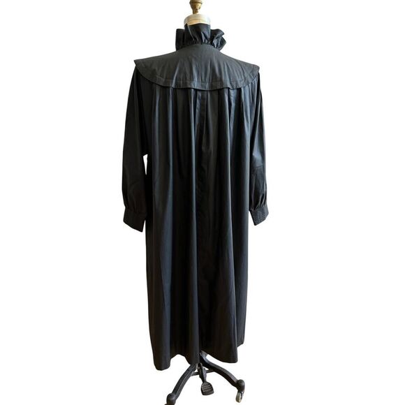 Vintage I.Magnin Black Dramatic Jacket Small 6/8 EUC Duster‎ Japan - Picture 1 of 7